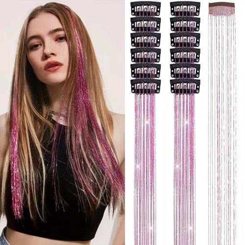 Vista 37 de Extensiones de cabello humano real con broches, 4.23 oz, 7 unidades, extensiones de cabello humano real con clip, de 14 pulgadas, rubio ceniza a