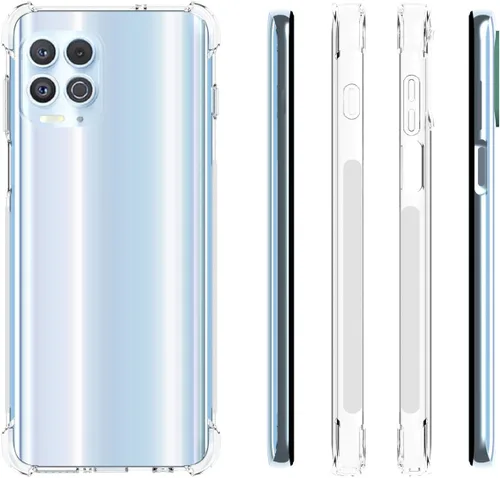 Vista 2 de USTIYA Funda para Motorola G100 Clear TPU Moto G100 Cuatro Esquinas Cubierta Protectora Transparente Suave Funda