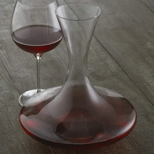 Vista 5 de Wine Enthusiast Decantador de vino vívido de cristal sin plomo 750 ML