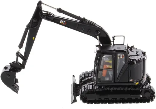 Vista 4 de Diecast Masters - Excavadora Cat 315 a escala 1:50, acabado negro especial, serie High Line de Diecast Masters - 85957BK