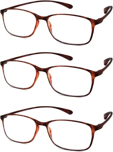 Vista 6 de Calabria 720 Flexie - Gafas de lectura redondas cuadradas para hombres/mujeres, flexibles, con marco TR-90 Ebany
