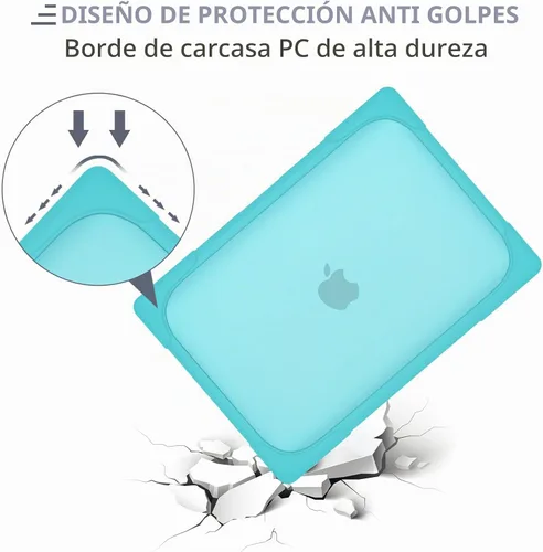 Vista 7 de Batianda Funda resistente para MacBook Air de 15 pulgadas 2023-2026, color Azul