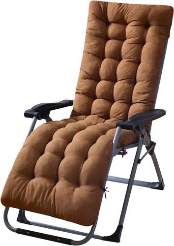Vista 9 de Moclever Zero Gravity - Cojín para silla de 67 x 22 x 3 pulgadas, almohadilla reclinable acolchada gruesa con 6 lazos seguros, cojín de apoyo suave