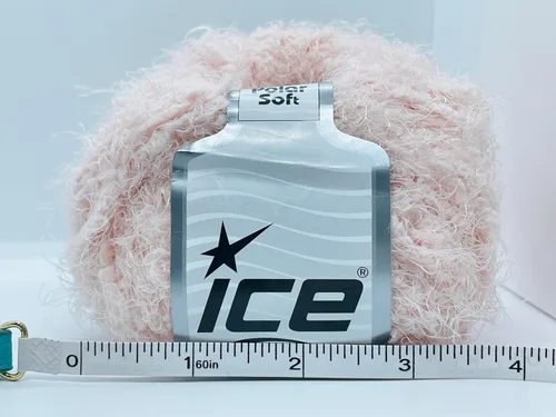 Vista 3 de Polar Soft Shell Pink Ice Yarns - Hilo novedoso de nailon para pestañas largas y cortas, 1.76 oz (1.76 onzas) 180.4 ft (60 yardas)