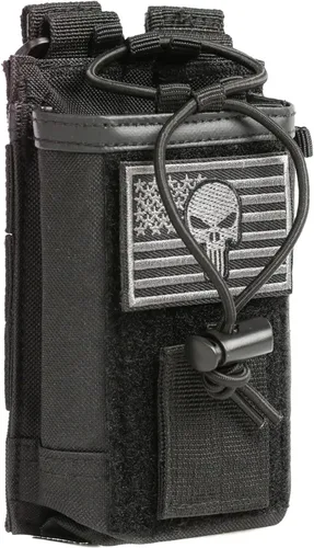 Vista 11 de LUITON Funda de radio táctica - Soporte de radio Molle resistente para Walkie Talkies bidireccionales