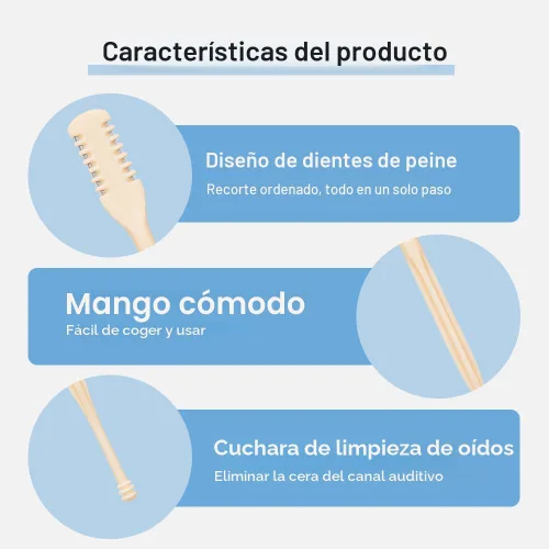 Vista 6 de Cortador de pelo nasal, 2026, nuevo recortador de vello de nariz para hombres y mujeres, herramienta de eliminación de vello manual portátil Beige