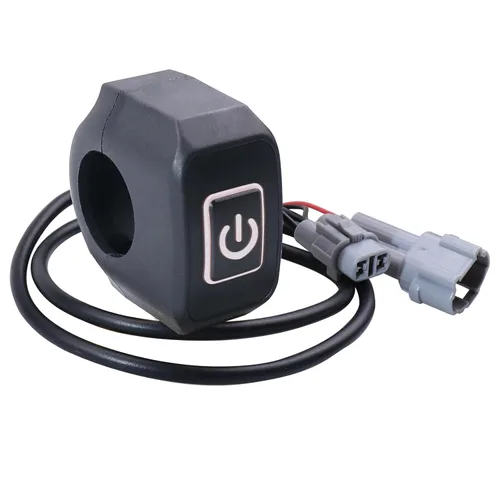 Vista 9 de Interruptor de manillar de motocicleta impermeable de 7/8 ″ con luz indicadora, interruptor de botón de 3, luz antiniebla ON/OFF