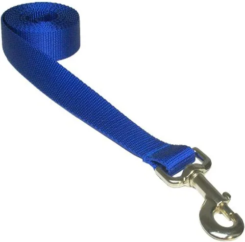 Vista 11 de Correa de nailon rojo mediano para perro: 3/4" de ancho, 6 pies de longitud - fabricada en Estados Unidos.