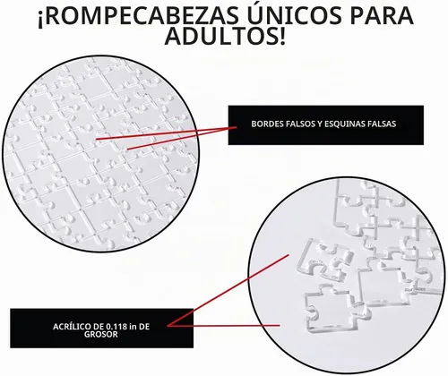 Vista 3 de ZZYFGH Rompecabezas duro transparente, desafío imposible, juego de rompecabezas de 120 piezas difícil para adultos