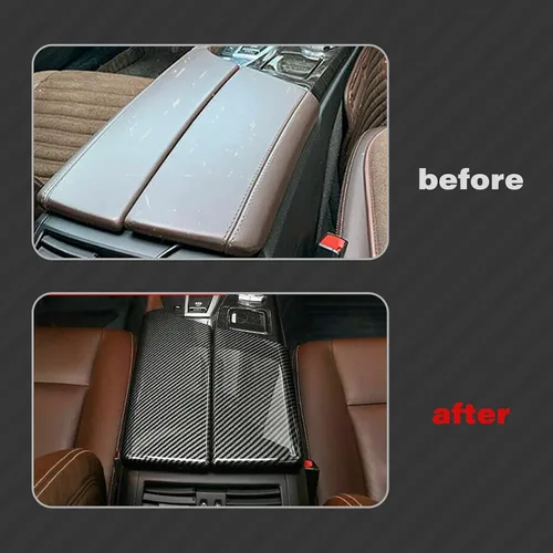 Vista 7 de x xotic tech Funda para reposabrazos central para interior del automóvil, con patrón de fibra de carbono, caja de almacenamiento, protector de tapa