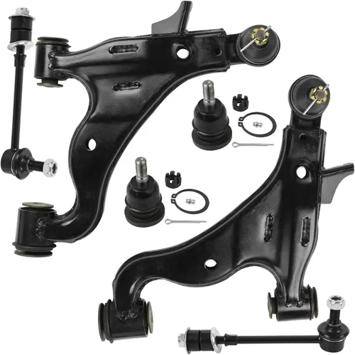 Vista 167 de Detroit Axle - Kit de extremo delantero para Chrysler 300 Dodge Charger 2011-2023 Challenger, 2 Lower Rearward Control Arms 2 Outer Tie Rods 2