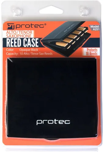 Vista 6 de Protec - funda de láminas para saxófono de alto/tenor (negra), Negro opaco, talla única