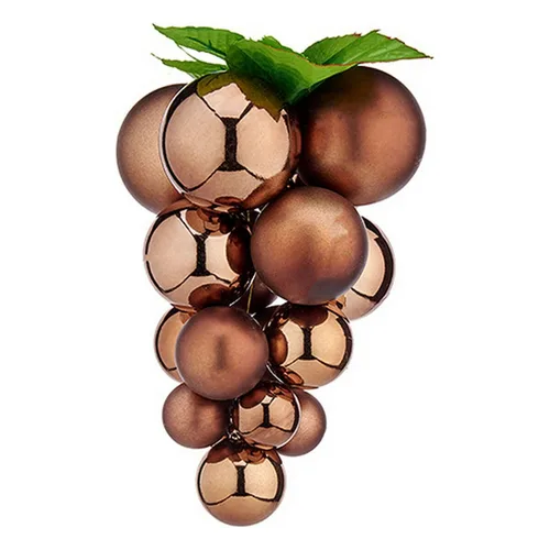 Vista 2 de Bola de Navidad Krist+ Marrón Plástico Uvas
