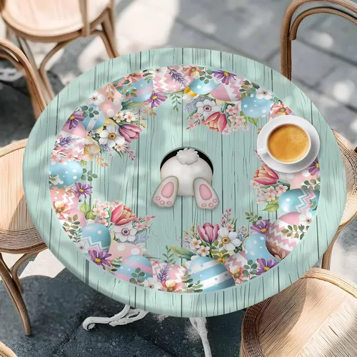 Vista 16 de Mantel Ajustado de Hongos para Mesa Redonda, Cubierta de Mesa de Cocina Botánica Pastoral Floral con Borde Elástico Tela Impermeable, Cubiertas Negro