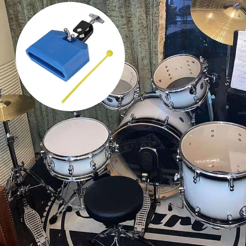 Vista 7 de Yibuy Bloque plástico azul del atasco de la percusión del bloque de los instrumentos de la percusión
