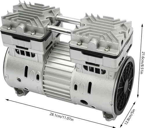 Vista 9 de DNYSYSJ Motor de compresor de aire sin aceite, cabezal de compresor de aire, cabeza de bomba de aire pequeña, motor de encimera, bomba de aire