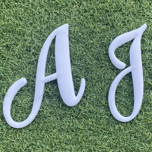 Vista 6 de 2 piezas de accesorios de letras compatibles con agujero de playa, dijes decorativos del alfabeto