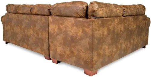 Vista 3 de American Furniture Classics 2 piezas de microfibra River Bend seccional en marrón