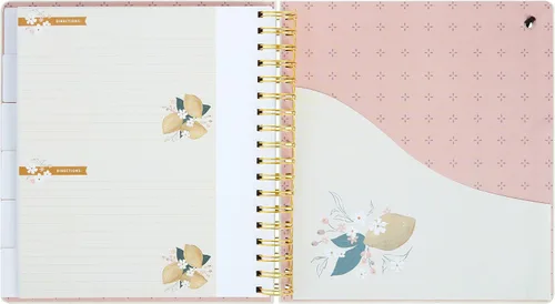 Vista 4 de C.R. Gibson Cuaderno de cocina con tapa dura en espiral, libro de cocina familiar, 8.5 x 9.5 pulgadas, limones