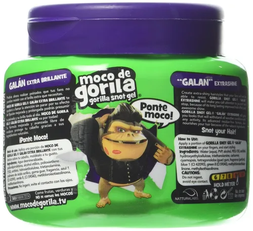 Vista 2 de Moco de Gorila gel fijador para cabello, 9.5 oz, paquete de de 1