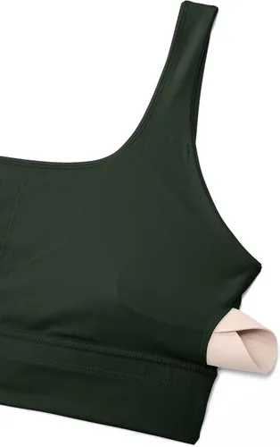 Vista 102 de CRZ YOGA Butterluxe - Brasier deportivo con espalda en U para mujer, cuello redondo, acolchado, de bajo impacto, para yoga, entrenamiento