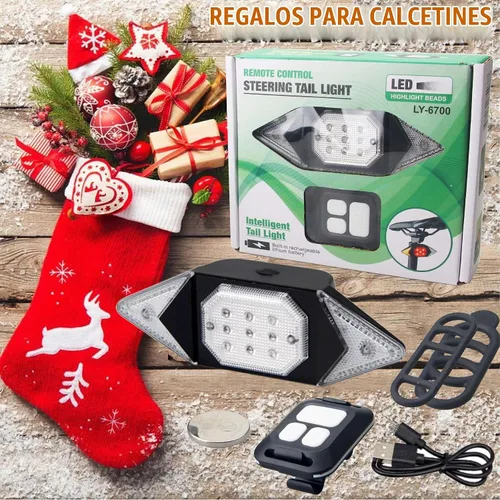Vista 6 de Señales de Giro para Bicicleta Luces Traseras Recargables para Bicicleta para Conducción Nocturna Luces para Bicicleta Impermeables Luz de Bicicleta