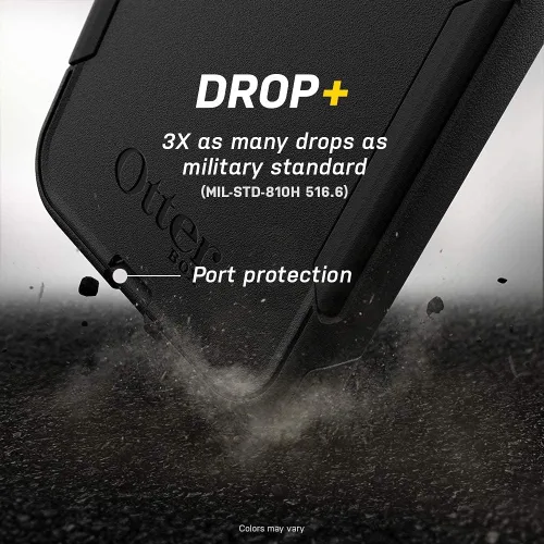 Vista 5 de OtterBox COMMUTER SERIES - Funda para Galaxy S21 Ultra 5G, color negro