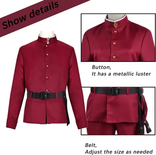 Vista 4 de Dazai Osamu - Traje de cosplay para adultos, hombres y mujeres, disfraz de perro Bungo anime, disfraz de fiesta de Halloween