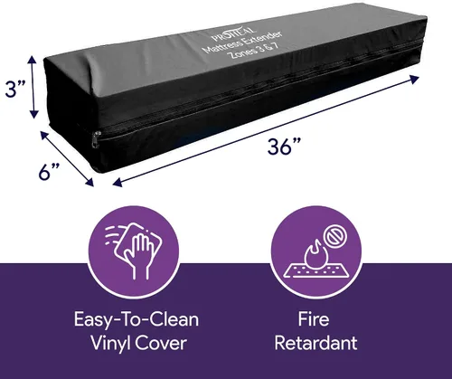 Vista 4 de ProHeal Extensor de colchón de cama de hospital - Extensor de cama para dormitorio y camas de hospital - Seguridad de prevención de atrapamiento