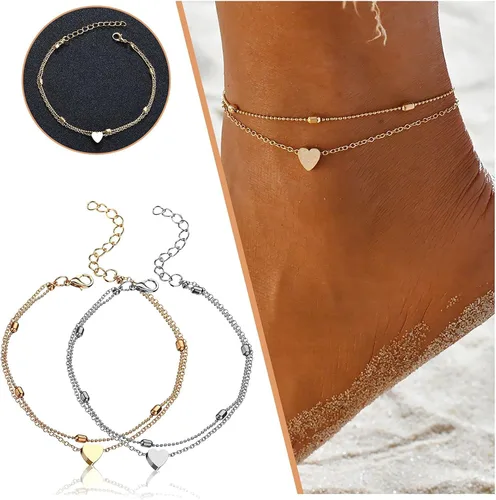 Vista 2 de Brazaletes ajustables de moda para mujer pulsera para mujer dije para mujer joyería de diseño 2 piezas pulseras ajustables para parejas joyería