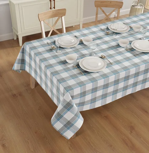 Vista 30 de Mantel de mesa rectangular - Cubierta de mesa - Algodón con costura mitrada - Fundas de mesa a cuadros para cocina, comedor, bodas, decoraciones