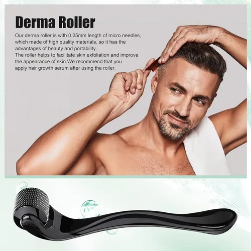 Vista 6 de Suero para el crecimiento del cabello y la barba de minoxidil al 5 %, extractos naturales, biotina y cafeína, promueve un crecimiento más fuerte