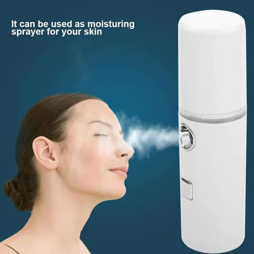 Vista 2 de Mini humidificador de mano, humidificador recargable portátil, rociador de humectación, niebla fría, portátil, cuidado de la piel, pulverizador