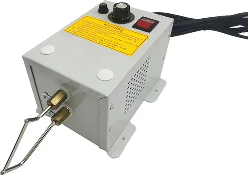 Vista 4 de Cortador eléctrico de cuerda de cuchillo caliente, cortadora de espuma de cinta de alimentación lateral de 110 V, con temperatura ajustable de 50 a