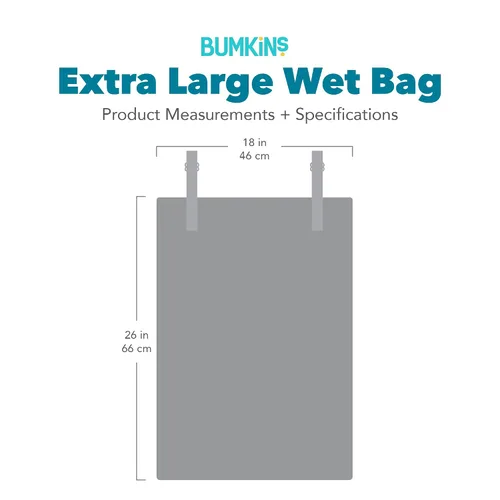 Vista 7 de Bumkins Bolsa Húmeda Colgante Impermeable Grande para Bebé, Lavandería, Ropa Sucia, Viajes, Traje de Baño, Pañales de Tela, Piscina, Toallas
