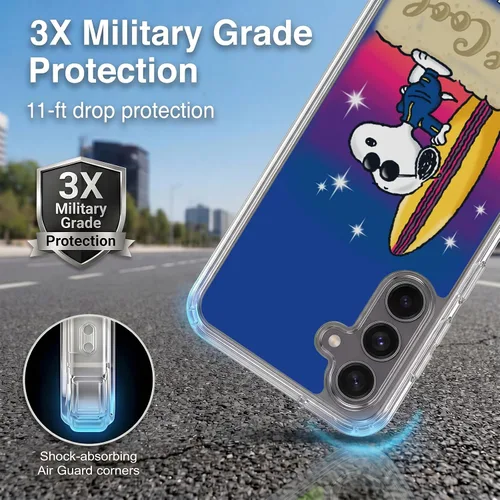 Vista 563 de Head Case Designs Officially Licensed Peanuts Beach Surf Snoopy Boardwalk Airbrush Gel Case [Military Grade Protection] Compatible with Google Pixel