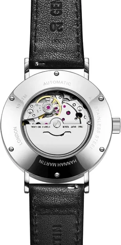 Vista 2 de Hannah Martin 1801 - Reloj mecánico de acero inoxidable para hombre
