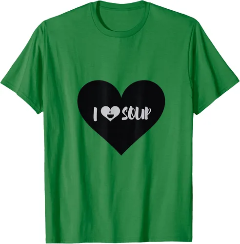 Vista 47 de I Love Soup - Camiseta de regalo con forma de corazón, Blanco, S Asfalto