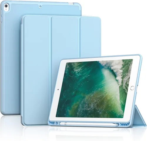 Vista 20 de ProCase Funda Inteligente para iPad Air de 10,5" 3ª Generación 2019 / iPad Pro 2017, Funda Delgada con Soporte con Parte Trasera Translúcida Negro