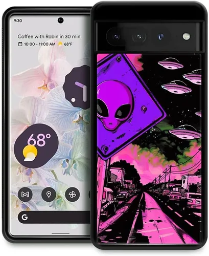 Vista 17 de CARLOCA Funda compatible con Google Pixel 7 Pro, increíble diseño de patrón de luz espacial nebulosa para niñas y niños, a prueba de golpes