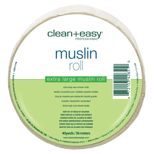 Vista 6 de Clean + Easy Tiras de cera de muselina para piernas grandes, 100