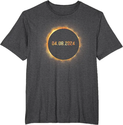 Vista 19 de Totality 04.08.24 Total Solar Eclipse 8 de abril de 2024 Eclipse Camiseta, Negro, S