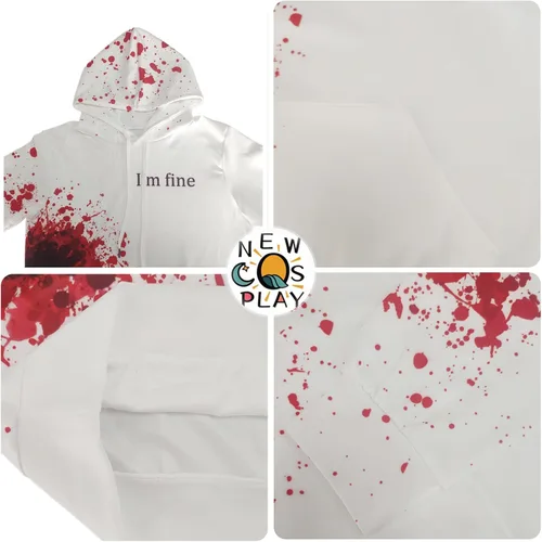 Vista 5 de NEWCOSPLAY Unisex 3D Graphic Hoodies for Men Realistic Digital Print Pullover Hoodie Hooded Sweatshirt