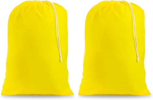 Vista 32 de Resistente bolsa comercial en tamaño jumbo para lavandería 22"x32" XL Nylon Laundry Bag, Locking Drawstring, Machine Washable, Heavy Duty, Travel