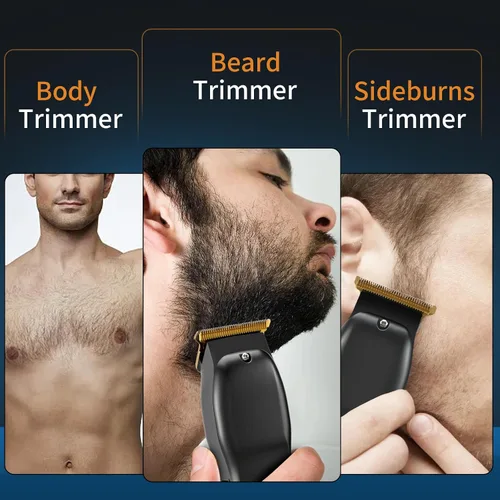 Vista 12 de Recortador de Barba Elehomyou para Hombres - Recortadores de Pelo y Navaja Recargables para Hombres, Cortapelos Inalámbrico para Rostro, Cuello