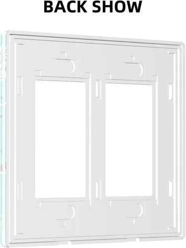 Vista 52 de Placa de Interruptor de Luz Azul de 1 Gang, Placa de Pared Decorativa de Palanca Individual, Cubierta de Placa de Pared de Palanca, Placa Frontal