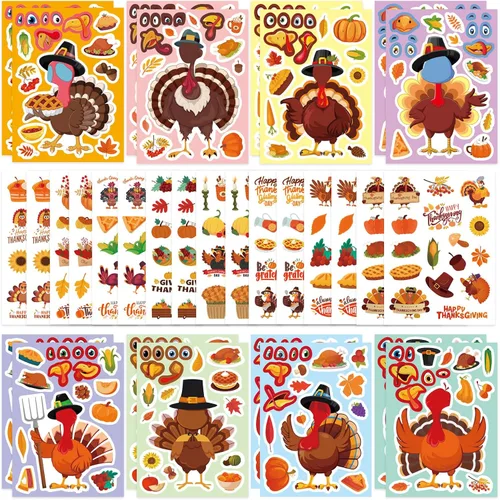 Vista 9 de Calcomanías para el día de San Valentín, haz tus propias calcomanías de San Valentín para niños 32 Sheets Valentine Craft 8 Designs of Animal