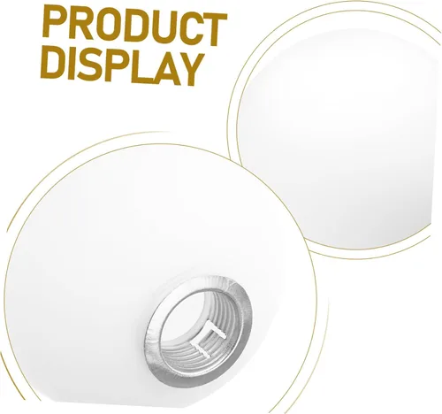 Vista 3 de DOITOOL Pantalla de globo de vidrio blanco para mesa de escritorio, luces de pared blancas para exteriores, lámpara de pantalla de globo de vidrio