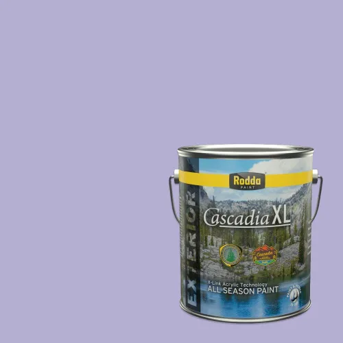 Vista 153 de Rodda Paint CASCADIA XL Pintura e imprimación de satén exterior en uno, cuarto de galón, bikini lavanda