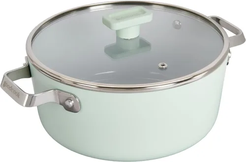 Vista 13 de GoodCook Sartén de cerámica con mango y tapa extraíbles, compatible con inducción, antiadherente y apta para horno, 3 cuartos de galón, verde salvia